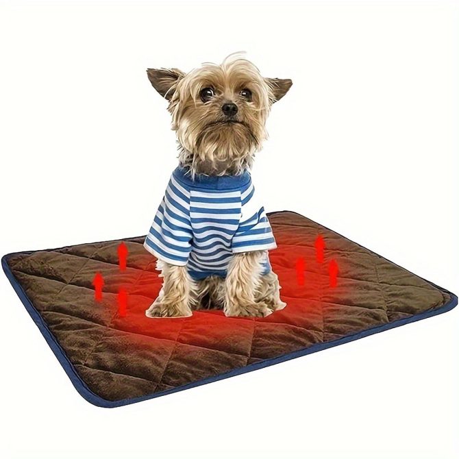 Dog Cat Bed, Cat Dog Non-Slip Mat, Extra Warm Thermal Pet Pad Self-Heating Cat Mat Warm Thermal Pet Pad Washable Dog Crate Pad Heat Dog Cat Bed Mat Blanket Non-Slip Bottom For Outdoor And Indoor Pets - Image 16
