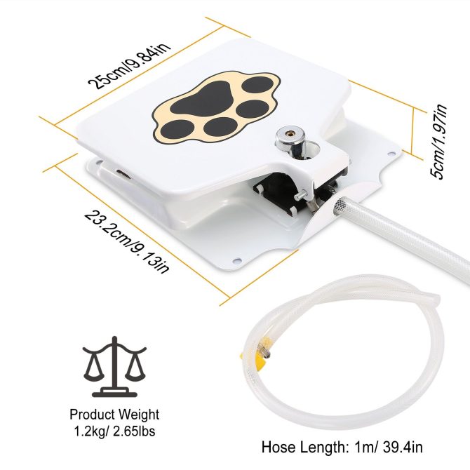 Dog Water Fountain Outdoor Dog Pet Water Dispenser Step-on Activated Sprinkler - Image 7