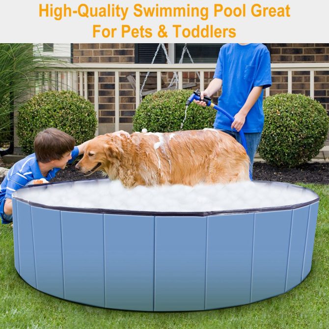Foldable Pet Swimming Pool PVC Kiddie Baby Dog Swim Pool Bathing Tub Playmat Kids Pools - Image 12