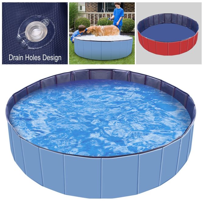 Foldable Pet Swimming Pool PVC Kiddie Baby Dog Swim Pool Bathing Tub Playmat Kids Pools - Image 11