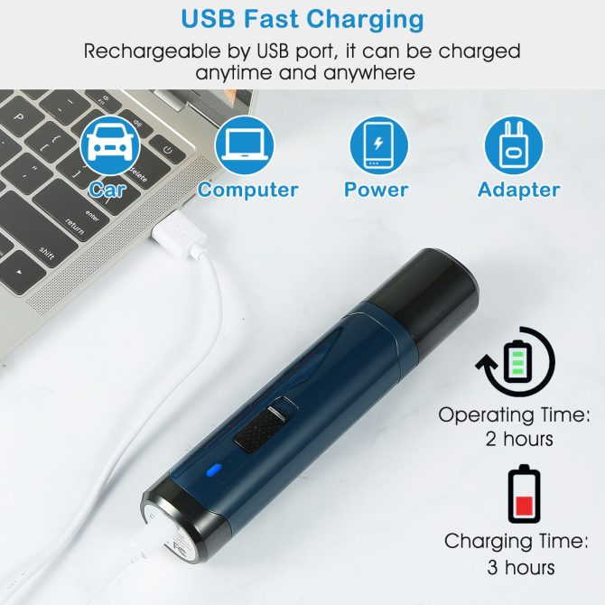 Dog Nail Grinder 2 Speeds Quiet USB Rechargeable Pet Nail Grinder Professional Pet Nail Trimmer Cordless Paws Grooming - Image 6