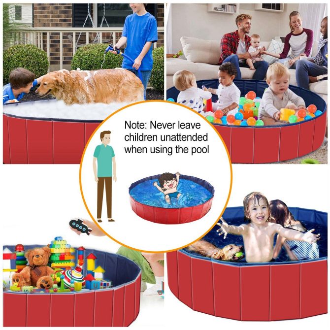 Foldable Pet Swimming Pool PVC Kiddie Baby Dog Swim Pool Bathing Tub Playmat Kids Pools - Image 4