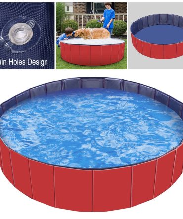 Foldable Pet Swimming Pool PVC Kiddie Baby Dog Swim Pool Bathing Tub Playmat Kids Pools