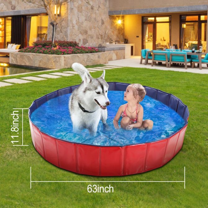 Foldable Pet Swimming Pool PVC Kiddie Baby Dog Swim Pool Bathing Tub Playmat Kids Pools - Image 10