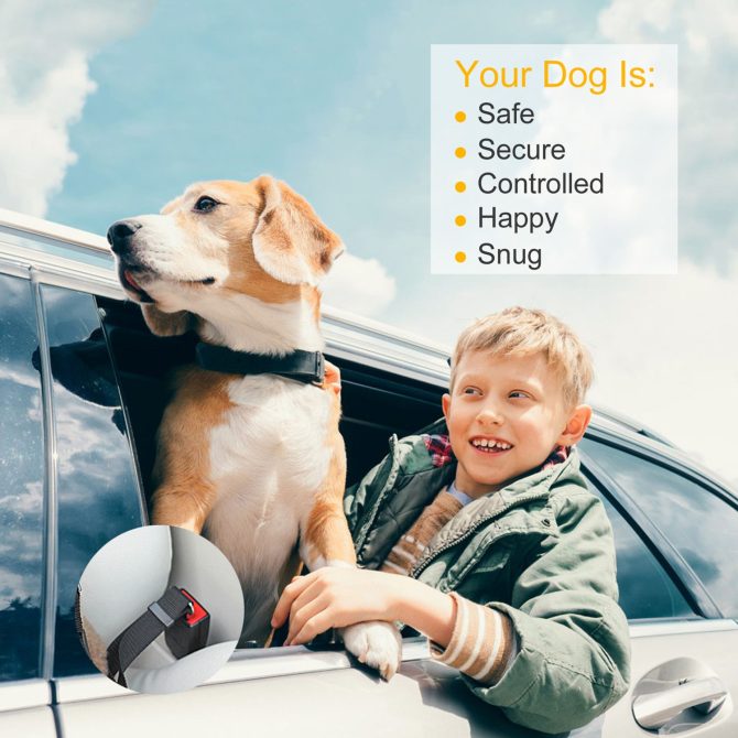 2Pcs Pet Dog Seat Belt Leash Adjustable Pet Dog Cat Safety Leads Harness - Image 3
