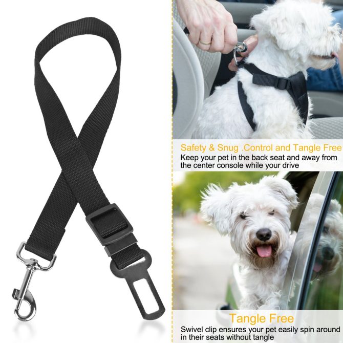 2Pcs Pet Dog Seat Belt Leash Adjustable Pet Dog Cat Safety Leads Harness - Image 4