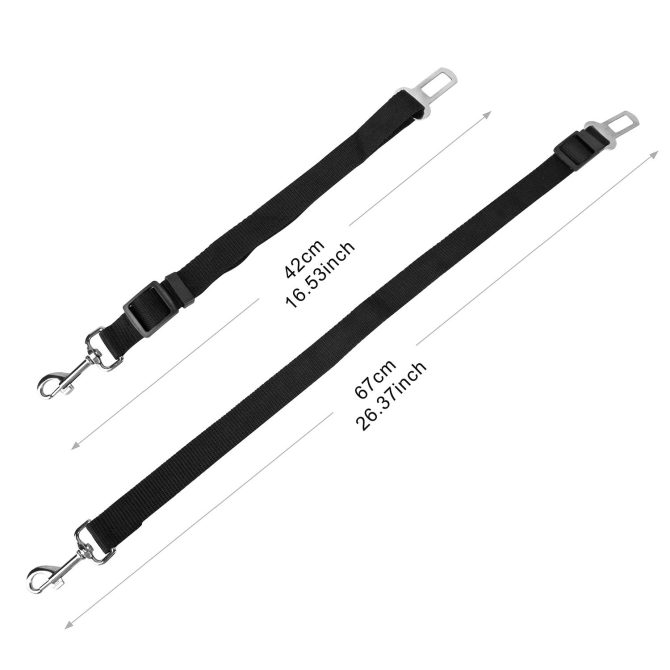 2Pcs Pet Dog Seat Belt Leash Adjustable Pet Dog Cat Safety Leads Harness - Image 8