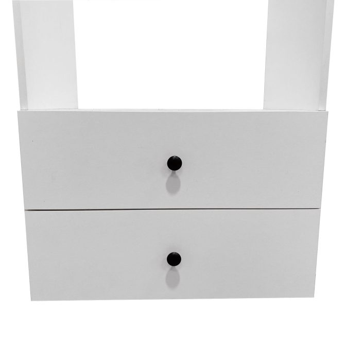 Closet Organizer System with Drawers,Walk in Closet Organizers and Storage, Wardrobe Closet with Closet Shelves, DIY Wooden Clothing Racks for Hanging Clothes (47" W x 16" D x 71" H) - Image 8