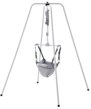 VEVOR Baby Jumper with Stand, Height-Adjustable Baby Jumpers and Bouncers, 35LBS Loading Toddler Infant Jumper for 3+ Months, Quick-Folding Indoor/Outdoor Jumper Exerciser Gift for Babies