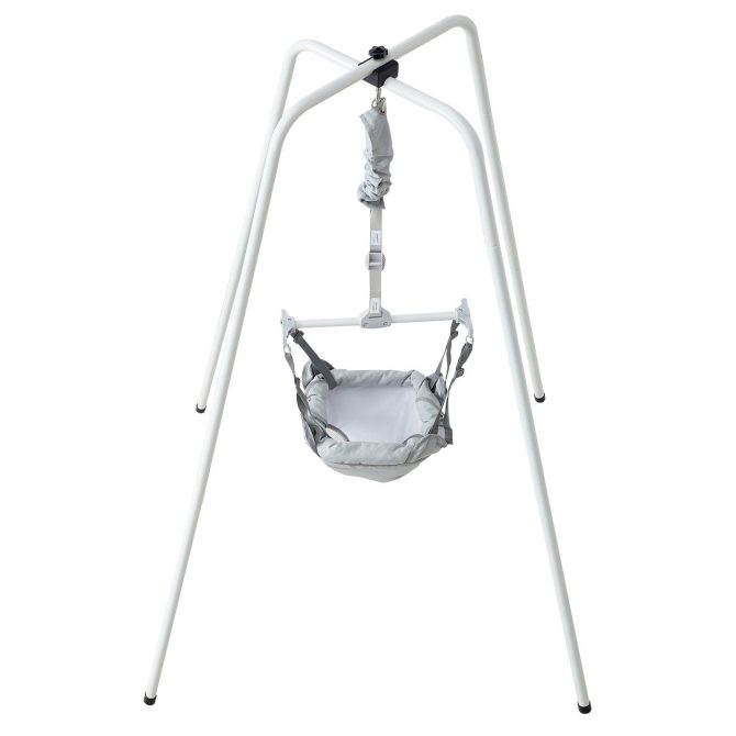 VEVOR Baby Jumper with Stand, Height-Adjustable Baby Jumpers and Bouncers, 35LBS Loading Toddler Infant Jumper for 3+ Months, Quick-Folding Indoor/Outdoor Jumper Exerciser Gift for Babies - Image 9