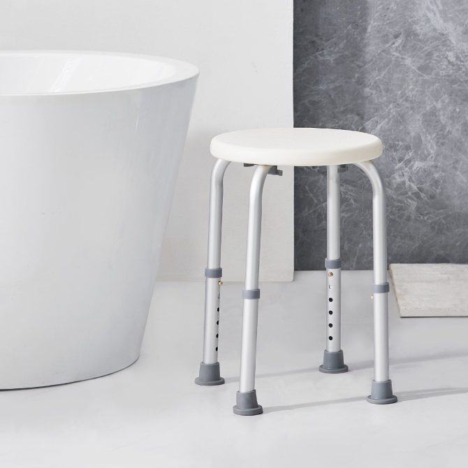 VEVOR Shower Chair for Inside Shower, Adjustable Height Shower Stool, Non-Slip Bench Bathtub Seat Stool for Elderly Disabled Adults Handicap, 300 lbs Capacity - Image 8