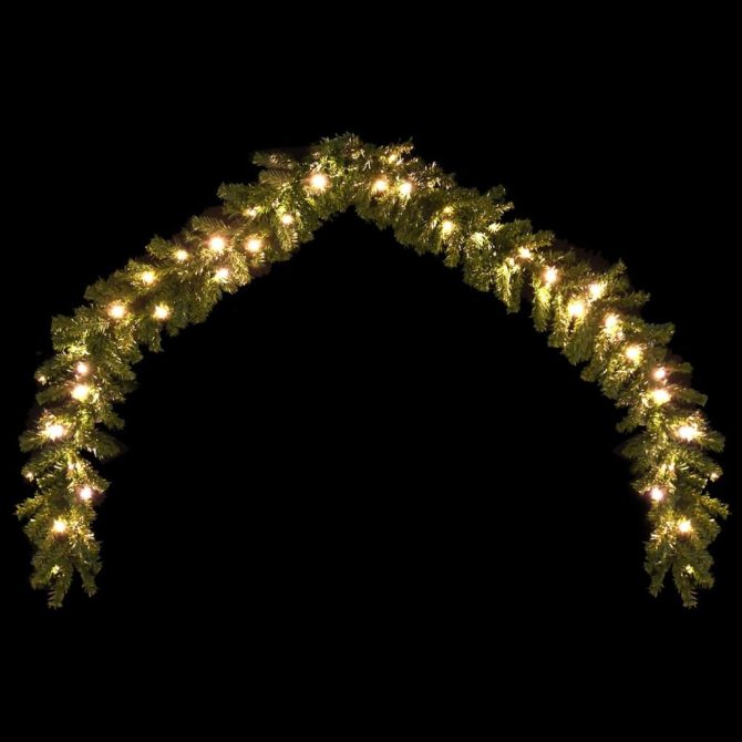 Christmas Garland with LED Lights 32.8' - Image 3