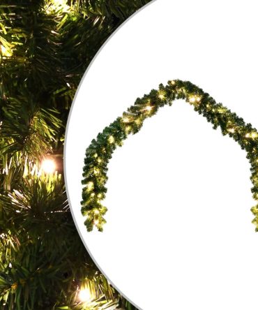 Christmas Garland with LED Lights 32.8'