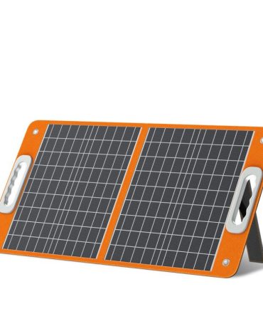 60W 18V Portable Solar Panel;  Flashfish Foldable Solar Charger with 5V USB 18V DC Output Compatible with Portable Generator;  Smartphones;  Tablets and More
