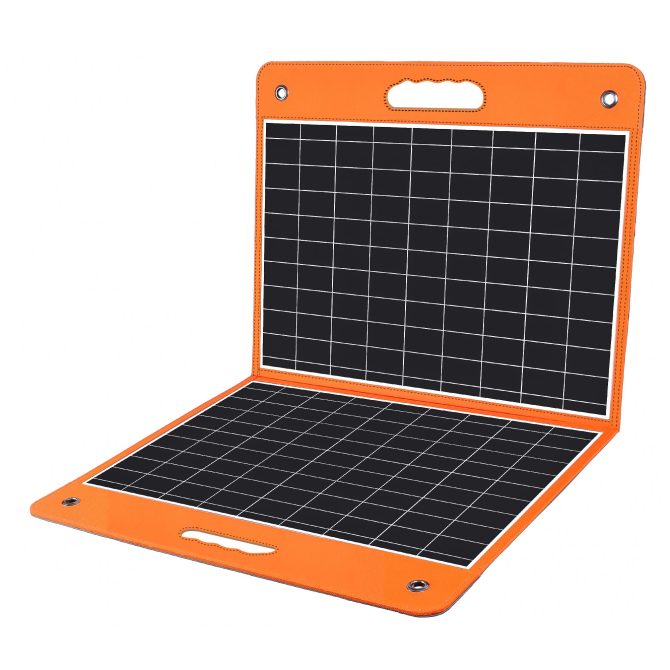 60W 18V Portable Solar Panel;  Flashfish Foldable Solar Charger with 5V USB 18V DC Output Compatible with Portable Generator;  Smartphones;  Tablets and More - Image 5