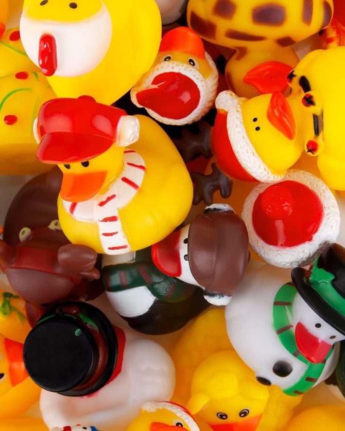 Advent Calendar 2024 - Rubber Ducks for Boys, Girls, Kids, and Toddlers - Rubber Ducky Bath Toy - Creative Christmas Gifts - Perfect for Decoration, Party Favors, Birthday - Image 4