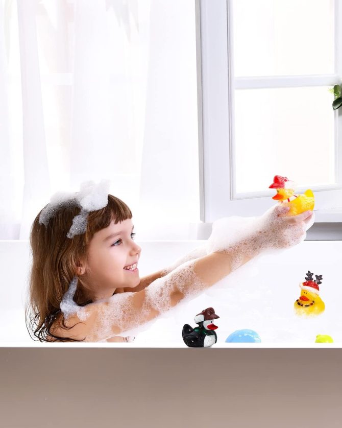 Advent Calendar 2024 - Rubber Ducks for Boys, Girls, Kids, and Toddlers - Rubber Ducky Bath Toy - Creative Christmas Gifts - Perfect for Decoration, Party Favors, Birthday - Image 6