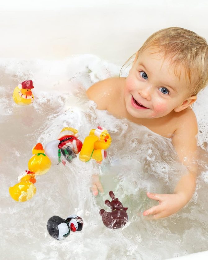 Advent Calendar 2024 - Rubber Ducks for Boys, Girls, Kids, and Toddlers - Rubber Ducky Bath Toy - Creative Christmas Gifts - Perfect for Decoration, Party Favors, Birthday - Image 7