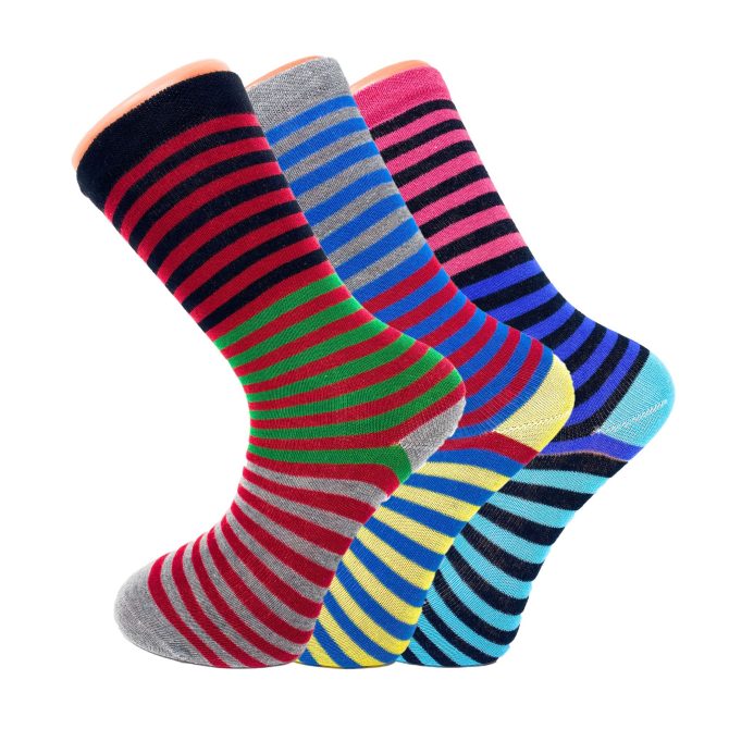 Colorful Funny Socks Novelty Crazy Cotton Crew Dress Socks 3 Pairs - Image 125
