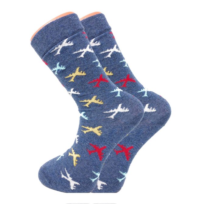Colorful Funny Socks Novelty Crazy Cotton Crew Dress Socks 3 Pairs - Image 63
