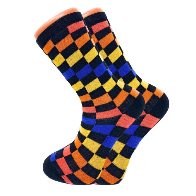 Colorful Funny Socks Novelty Crazy Cotton Crew Dress Socks 3 Pairs - Image 140