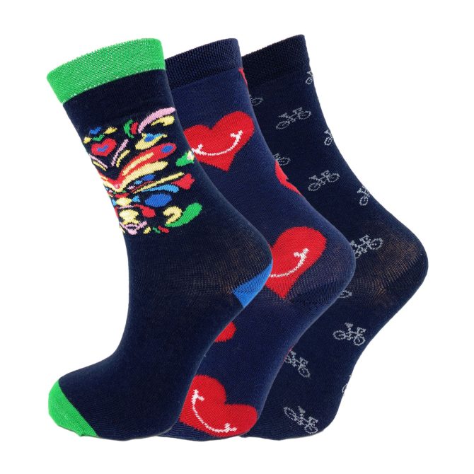 Colorful Funny Socks Novelty Crazy Cotton Crew Dress Socks 3 Pairs - Image 51