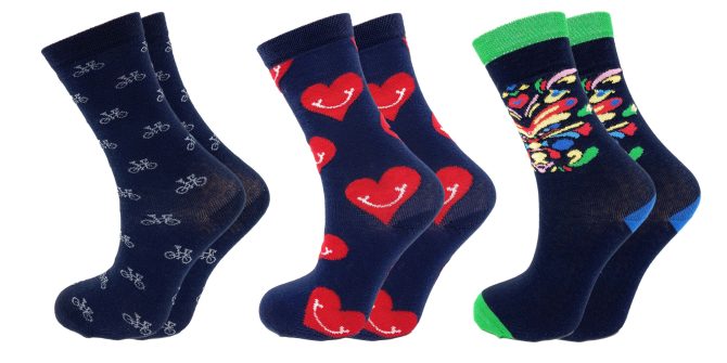 Colorful Funny Socks Novelty Crazy Cotton Crew Dress Socks 3 Pairs - Image 111
