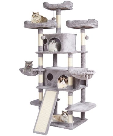 VEVOR Cat Tree 68.5" Cat Tower for Indoor Cats with Cat Condos Scratching Post