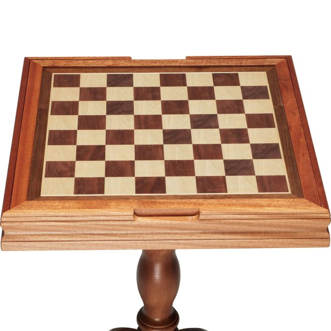 VEVOR 3-IN-1 Chess Checkers Backgammon Table Set, 18 Inch Premium Wooden Chess Table, Deluxe Combo Game Table Furniture Set, Chess Set Board Game Gift for Family Board Games - Image 11