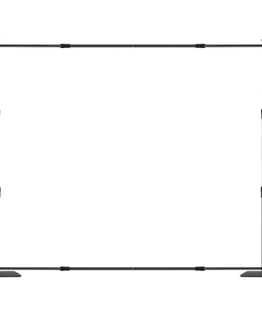 VEVOR 10ft x 10ft Pipe and Drape Kit, Heavy Duty Backdrop Stand with Carbon Steel Base, Adjustable Backdrop Support with 6 Clamps and A Carry Bag for Wedding, Party, Event, Photography, and Exhibition