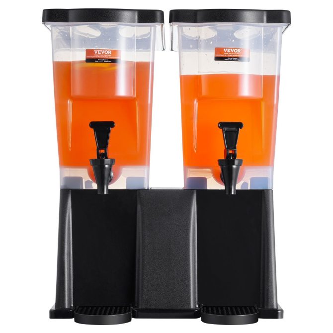 VEVOR Beverage Dispenser, 3 Gallon x 2 Drink Dispensers for Parties, Plastic Juice Dispenser with Stand Spigot Lid, Iced Tea Lemonade Juice Water Dispenser, for Restaurants, Hotels, Parties - Image 9