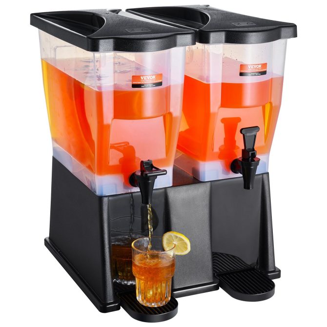 VEVOR Beverage Dispenser, 3 Gallon x 2 Drink Dispensers for Parties, Plastic Juice Dispenser with Stand Spigot Lid, Iced Tea Lemonade Juice Water Dispenser, for Restaurants, Hotels, Parties - Image 10