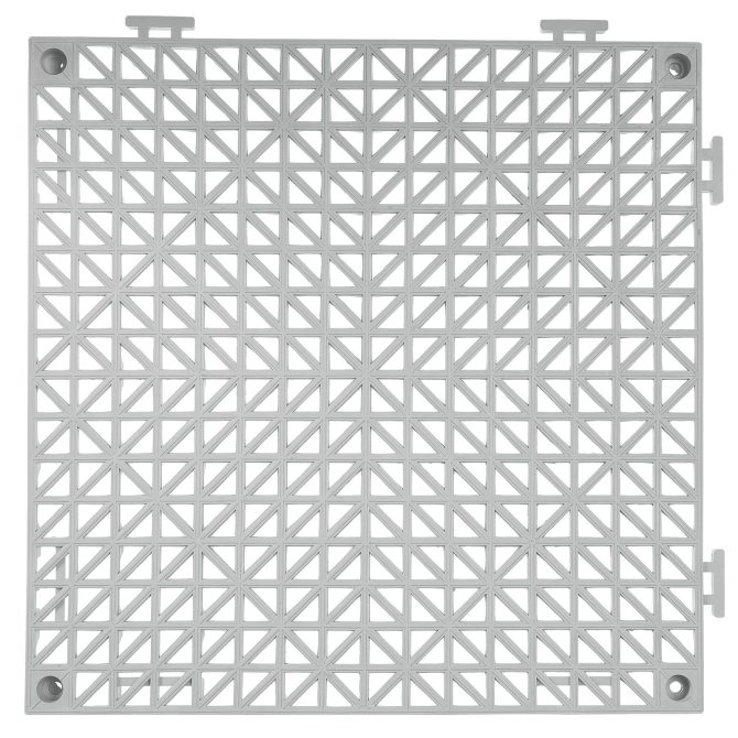 VEVOR Modular Interlocking Cushion, 12 Pack 12" x 12" Splicing Drainage Mats, PVC Interlocking Drainage Floor Tiles, Non-Slip Drainage Holes for Restroom, Bathroom, Kitchen, Pool, Wet Areas, Gray - Image 10