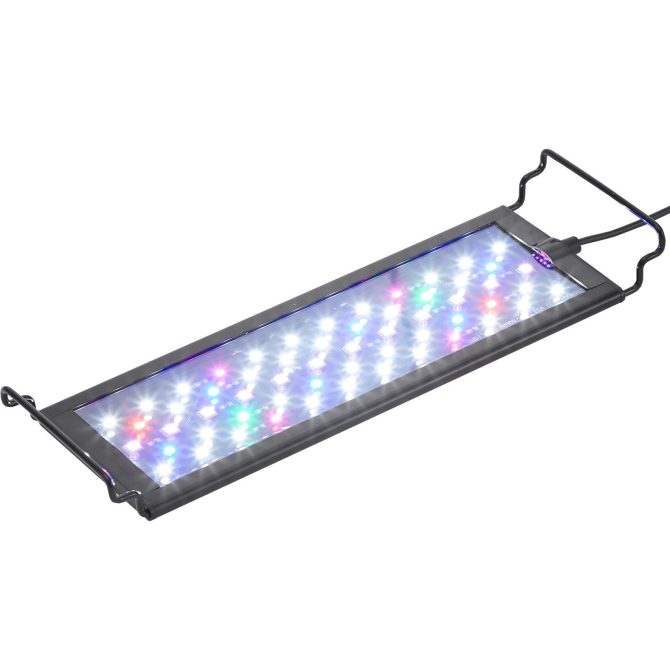 VEVOR Aquarium Light with LCD Monitor, 14W Full Spectrum Fish Tank Light with 24/7 Natural Mode, Adjustable Brightness & Timer - Aluminum Alloy Shell Extendable Brackets for 12"-18" Freshwater Tank - Image 9