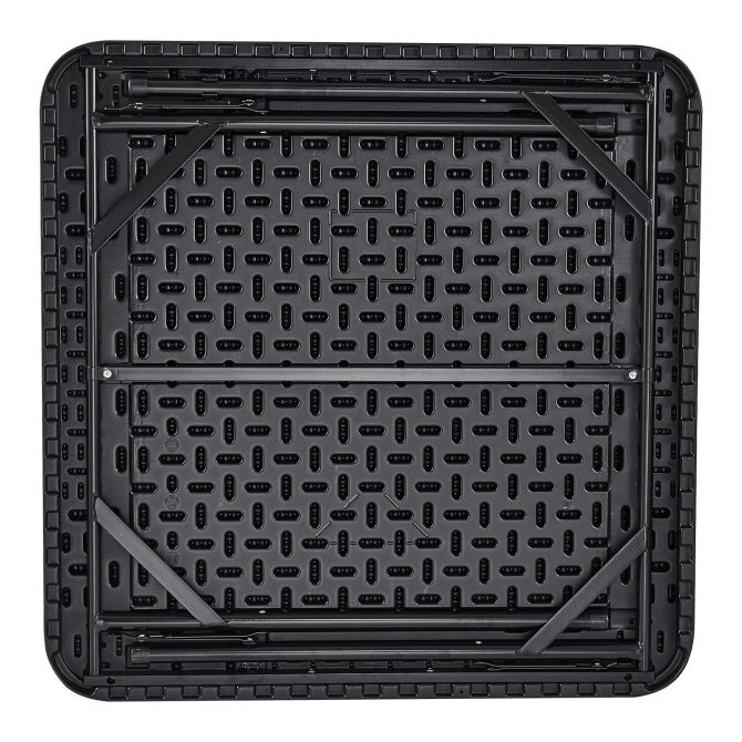 VEVOR Mahjong Table 4 Player Folding Card Table & 4 Cup Holders Chip Trays Black - Image 10
