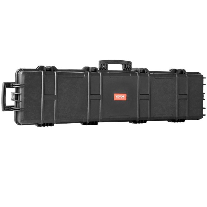VEVOR Tactical Range Case, Outdoor Tactical Hard Case with 3 Layers Fully-protective Foams, 50 inch lockable Hard Tactical Range Case with Wheels, IP67 Waterproof & Crushproof - Image 10