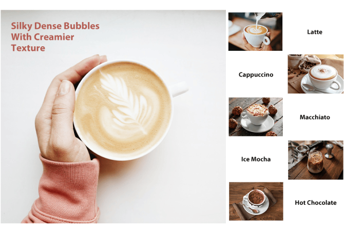 300W Multifunctional cold / hot milk foam 300ml Fully Automatic Milk Heater 360° rotating base SUS304 without BPA adjustable temperature and thickness cappuccino chocolate protein powder mixer cold - Image 11