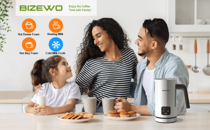 300W Multifunctional cold / hot milk foam 300ml Fully Automatic Milk Heater 360° rotating base SUS304 without BPA adjustable temperature and thickness cappuccino chocolate protein powder mixer cold - Image 14