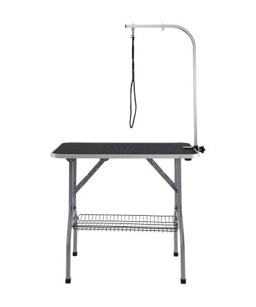 VEVOR Pet Grooming Table Arm with Clamp, 36''x24'' Dog Grooming Station, Foldable Pets Grooming Stand for Medium and Small Dogs, Free No Sit Haunch Holder with Grooming Loop, Bearing 330lbs