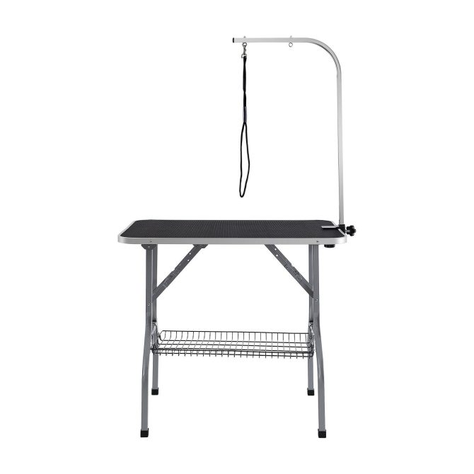 VEVOR Pet Grooming Table Arm with Clamp, 36''x24'' Dog Grooming Station, Foldable Pets Grooming Stand for Medium and Small Dogs, Free No Sit Haunch Holder with Grooming Loop, Bearing 330lbs - Image 9