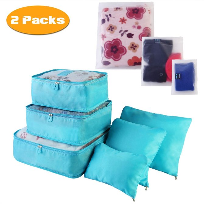 9Pcs/Set Clothes Storage Bags Water-Resistant Travel Luggage Organizer Clothing Packing Cubes for Blouse Hosiery Stocking Underwear - Image 40