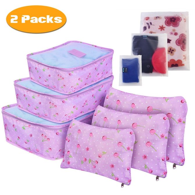9Pcs/Set Clothes Storage Bags Water-Resistant Travel Luggage Organizer Clothing Packing Cubes for Blouse Hosiery Stocking Underwear - Image 95