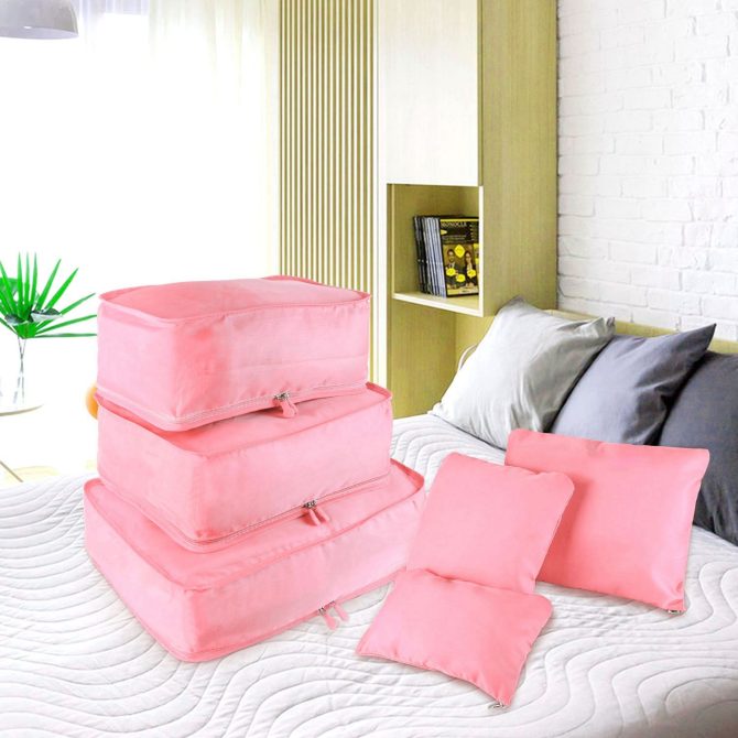 9Pcs/Set Clothes Storage Bags Water-Resistant Travel Luggage Organizer Clothing Packing Cubes for Blouse Hosiery Stocking Underwear - Image 68