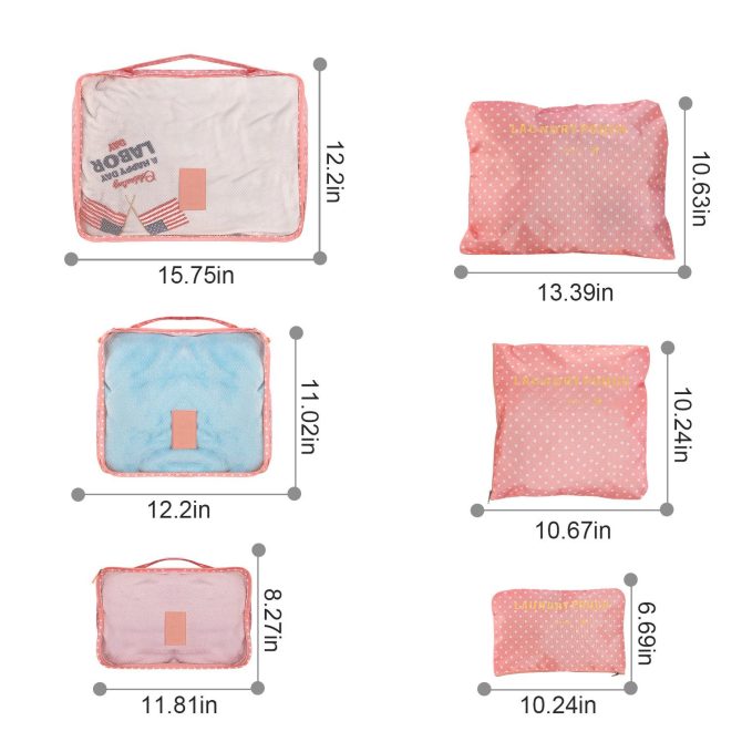 9Pcs/Set Clothes Storage Bags Water-Resistant Travel Luggage Organizer Clothing Packing Cubes for Blouse Hosiery Stocking Underwear - Image 69