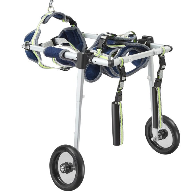 VEVOR 2 Wheels Dog Wheelchair for Back Legs, Pet Wheelchair Lightweight & Adjustable Assisting in Healing, Dog Cart/Wheelchair for Injured, Disabled, Paralysis, Hind Limb Weak Pet(XS) - Image 9
