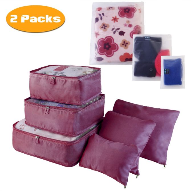 9Pcs/Set Clothes Storage Bags Water-Resistant Travel Luggage Organizer Clothing Packing Cubes for Blouse Hosiery Stocking Underwear - Image 53