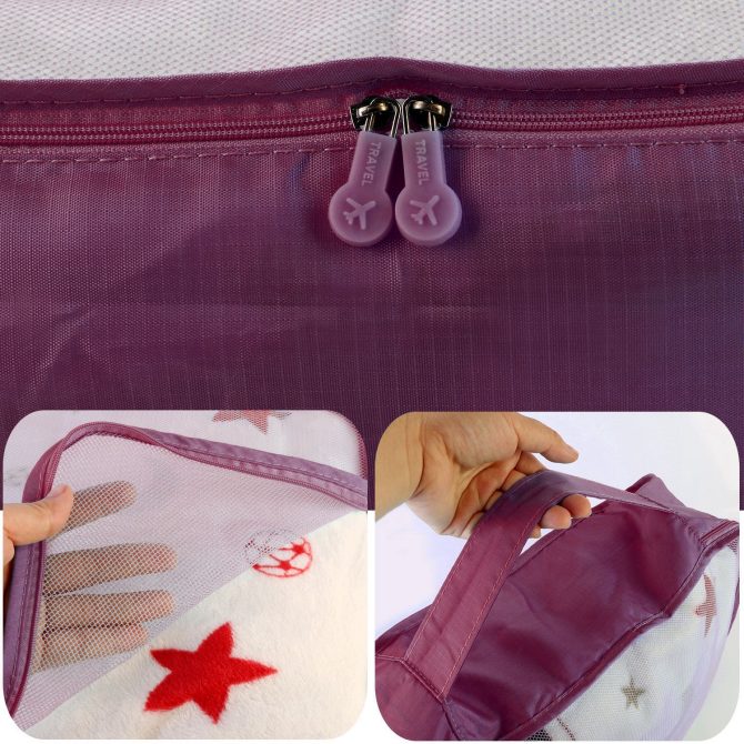 9Pcs/Set Clothes Storage Bags Water-Resistant Travel Luggage Organizer Clothing Packing Cubes for Blouse Hosiery Stocking Underwear - Image 73