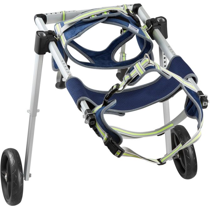 VEVOR 2 Wheels Dog Wheelchair for Back Legs, Pet Wheelchair Lightweight & Adjustable Assisting in Healing, Dog Cart/Wheelchair for Injured, Disabled, Paralysis, Hind Limb Weak Pet(L) - Image 11