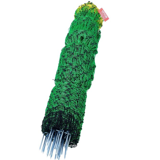 VEVOR Electric Fence Netting, 35" H x 164' L, PE Net Fencing with Posts & Double-Spiked Stakes, Utility Portable Mesh for Goats, Sheep, Lambs, Deer, Hogs, Dogs, Used in Backyards, Farms, and Ranches - Image 10