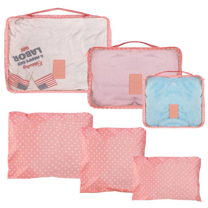 9Pcs/Set Clothes Storage Bags Water-Resistant Travel Luggage Organizer Clothing Packing Cubes for Blouse Hosiery Stocking Underwear - Image 17